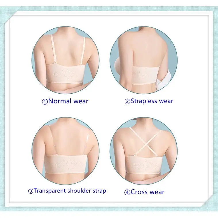 BH068 Bra Wanita Tanpa Kawat Pakaian Dalam Kancing Depan Bra Import Push Up Bra Seamless Anti Slip Bahan Lembut BH Sexy 2