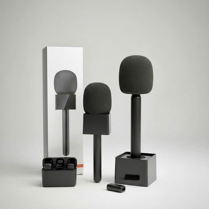 Mô Hình Micro cầm tay - Lọc âm - dùng để Gài Micro thu âm khi quay phim - chụp ảnh - livestrem