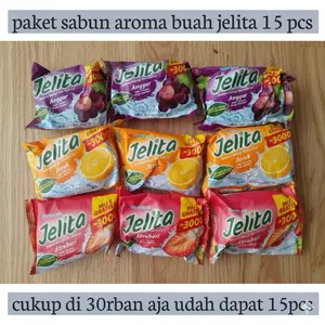 Paket hemat sabun mandi jelita suskam sabun mandi 70gr ekstrak buah buahan