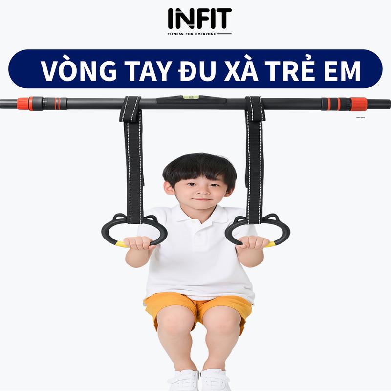 Tay Nắm Đu Xà Cho Trẻ Em Dây Dù Điều Chỉnh ABS Bọc Cao Su – Lắp Khung Tập Xích Đu Xà Đơn