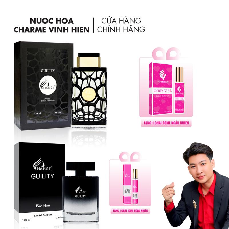  Nước Hoa Charme GUILITY 100ml Cao Cấp   Tặng 1 Chai 20ml   - GUILITY 100ml Thường   Tặng 1 Chai 10ml   - Cosmetic Xịt Thơm - H R V E 