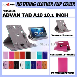 ADVAN TAB A10 10.1 INCH ROTATE FLIP BOOK COVER CASE CASING SARUNG KESING FLIPCASE