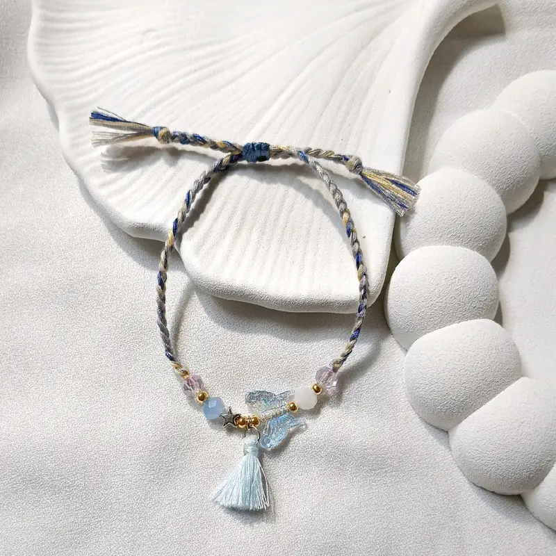 ELMAO #A135 Hibo Bracelets | Set Gelang Tali Biru Campur 2