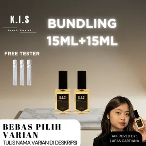 [PROMO BUNDLING] KIS Parfum Bundling 2 Botol 15 ml - EDP Bebas Pilih Varian - FREE SAMPLE