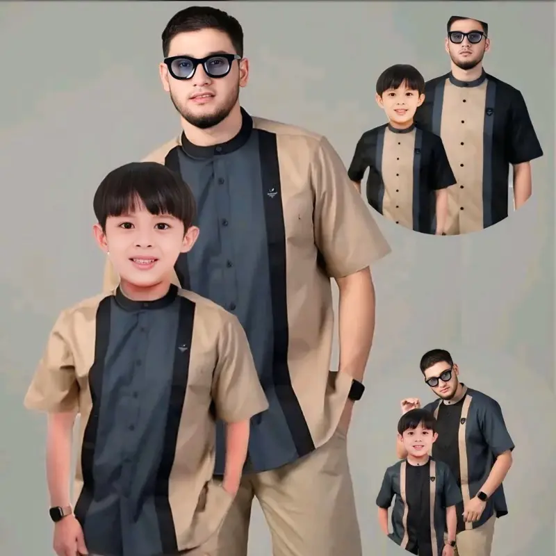 Koko Kurta Sakha Lengan Pendek Baju Koko Kurta Dewasa Dan Remaja Bahan Katun Songket Motif Terbaru