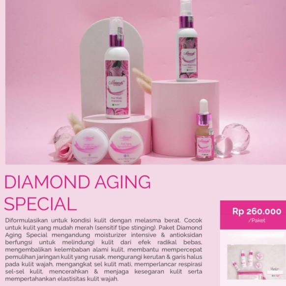 Product Introduction of Semua Paket Marwah Skincare krim malam klinik untuk anti aging flek hitam dan kerutan mencerahkan kulit agar wajah glowing putih memudarkan flek hitam noda hitam menyamarkanbekas jerawat yang membandel Mengencangkan Platinum diamond bright tea tree 3