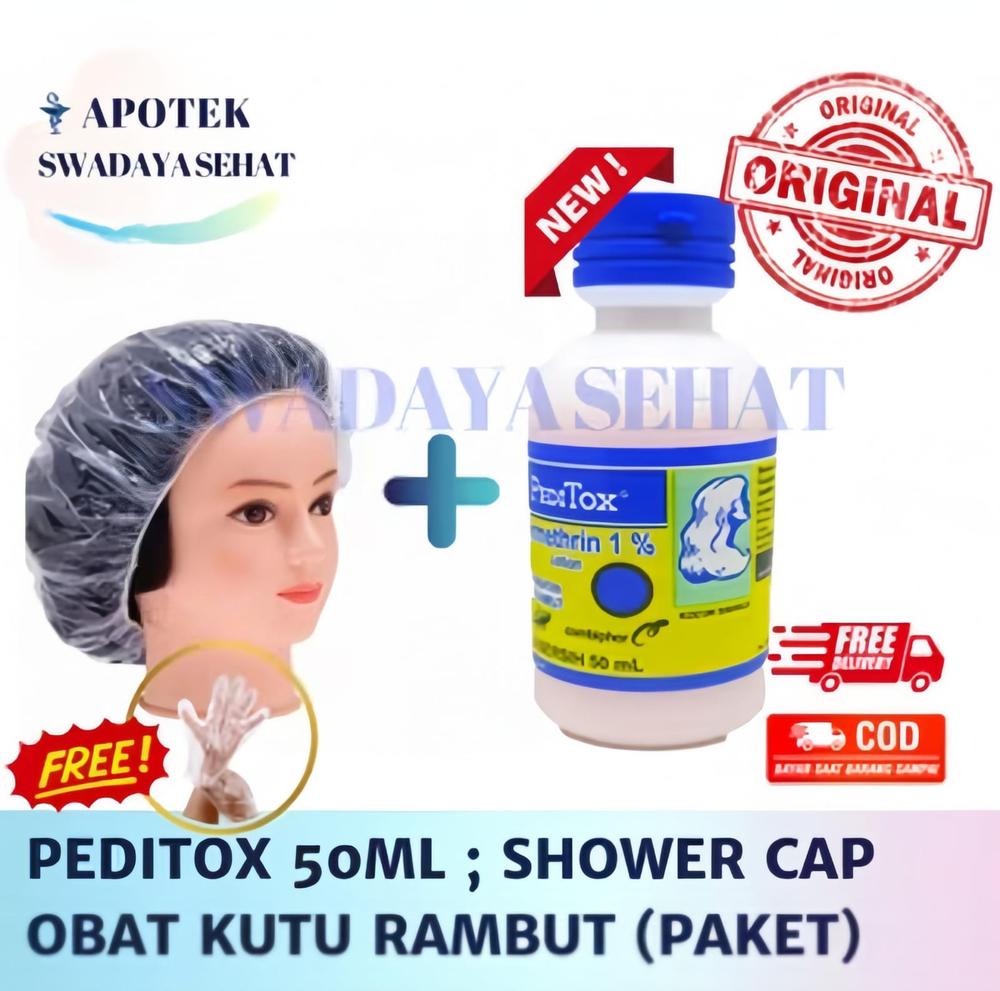 Peditox Paket Hemat Obat Kutu Rambut - Free Sarung Tangan - Peditox