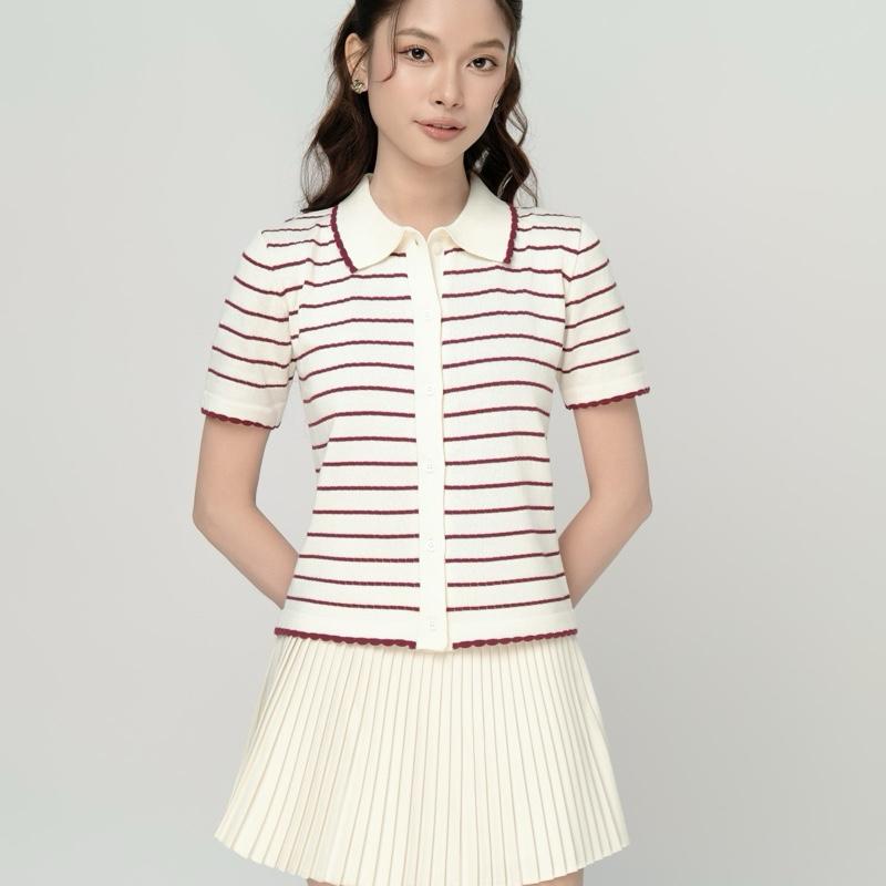 RUBIES Áo Dệt Kim Nữ Neko Polo