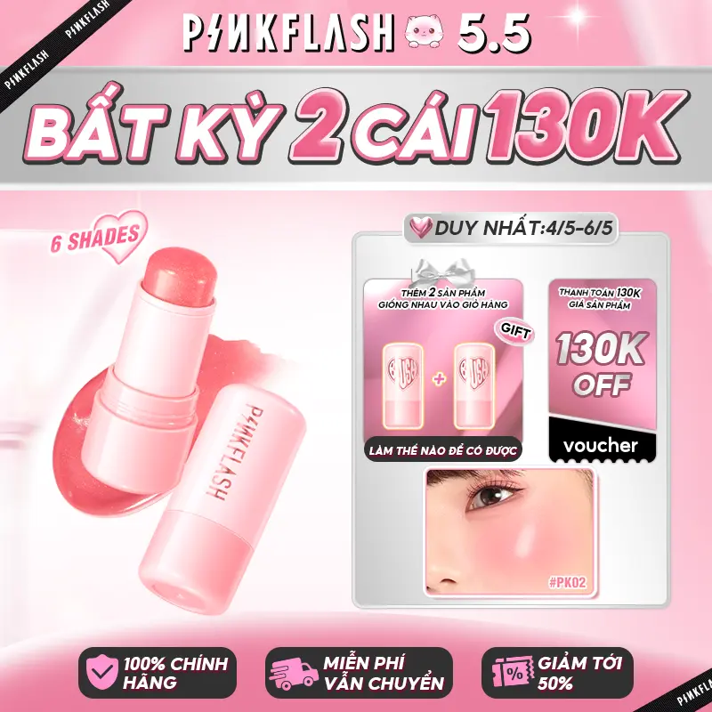 Dán Đánh Nước Sử Dụng Nhiều Lần, PINKFLASH, Kem Pha Trộn, Có Sắc Tố Cao, Lâu Trôi, Thân Thiện Với Người Mới Bắt ĐầuPhát Sáng Kiểu Nụ Hôn Mặt Trời, Cầm Tay, Dưỡng Ẩm, 6 Sắc Thái, Lành Mạnh Và Hồng Hào Cosmetic Mỹ Phẩm