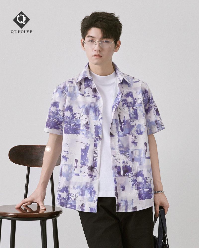 Product Introduction of Áo Sơ Mi Nam Ngắn Tay Họa Tiết Đi Biển Form Ragular fit Cộc Tay SMN01 Menswear Nam 10