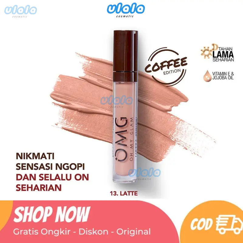 OMG OH MY GLAM Matte Kiss Lip Cream 13 Latte 3.5 g 0