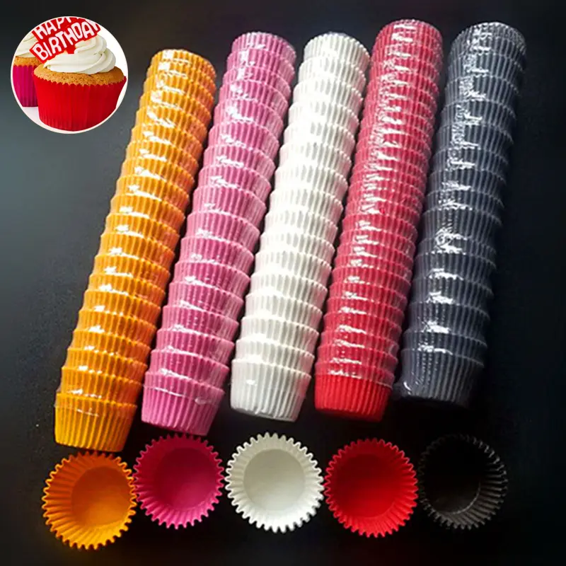 UUU-Tấm Lót Bánh Cupcake, 1000 Miếng, 25X20Mm, Khay Nướng Bánh Muffin, Khuôn Bánh, Dụng Cụ Trang Trí 0