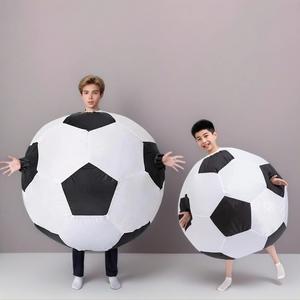 Traje inflable de fútbol para fiesta carnavalesca del Mundial 2026, atuendo con temática de fútbol divertido y festivo, perfecto para celebraciones