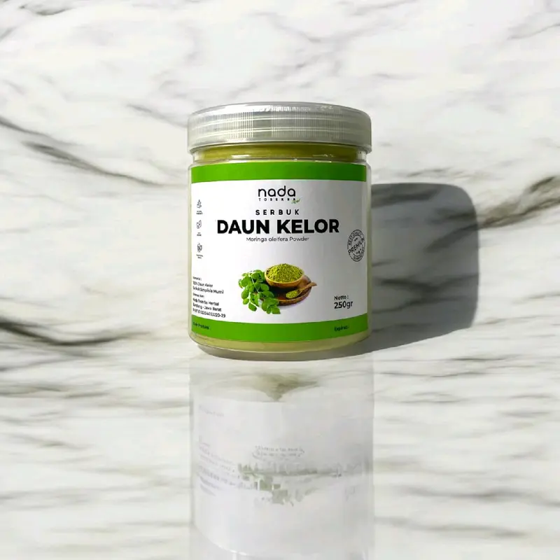 DAUN KELOR Bubuk Serbuk Premium Organik | Herbal Kolesterol & Darah Tinggi | Moringan Oleifera Organic Powder | 50gr, 100gr, 250gr, 500gr & 1Kg 1
