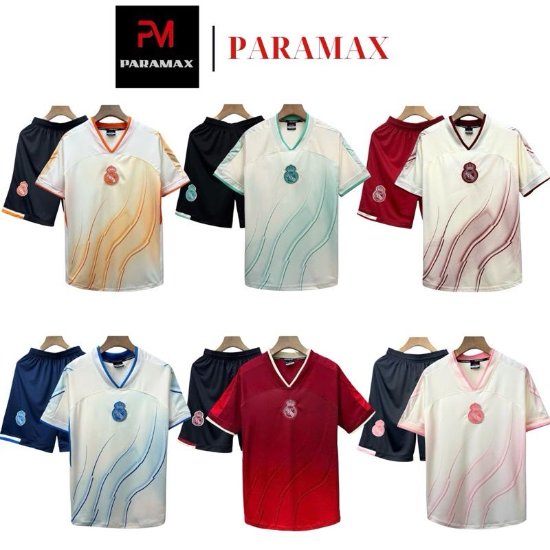 Bộ quần áo bóng đá, đồ đá banh HUYẾT MẠCH MARRID logo THÊU thun lạnh cao cấp LOẠI I Top Sport