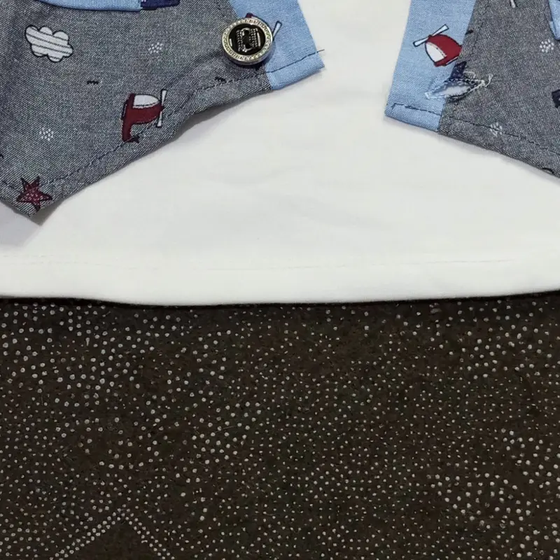 Stelan Rompi Cowok Usia 6-12 Bulan Korean Look - Fashion 2
