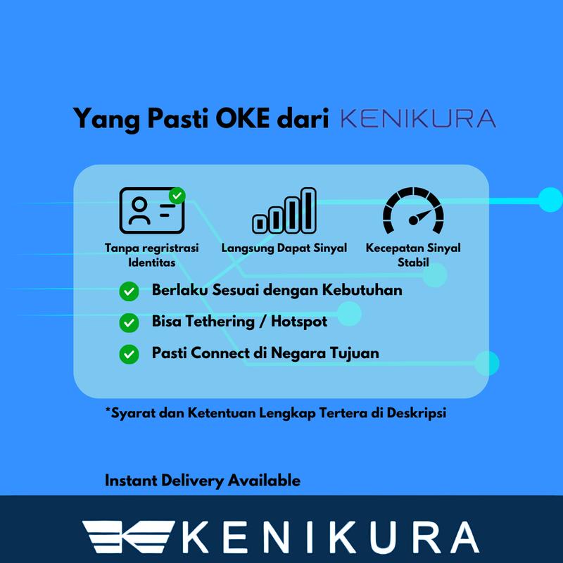 Simcard Singapore Malaysia Indonesia Thailand sim card paket data internet Singapura Kenikura 3