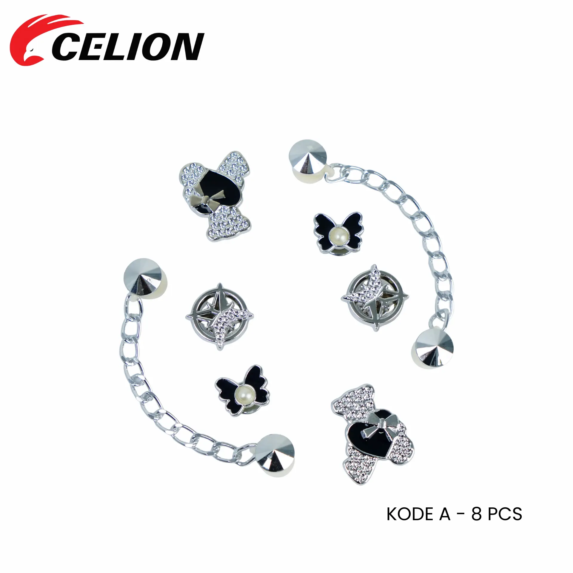 CELION - Aksesoris hiasan pin sepatu sandal baim DIY 3D lucu