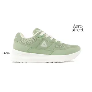 Aerostreet 37-41 Ortiz Natural Hijau Pastel Natural - Sepatu Sneakers Sport
