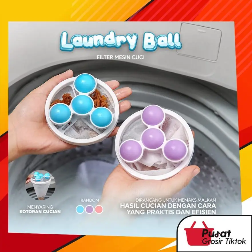 BISA COD H6874 Laundry Ball Filter Mesin Cuci / Bola Pembersih Bulu / Saringan Kantong Filter Mesin Cuci