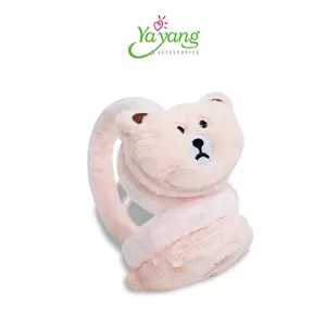YAYANG Earmuff Bayi Bentuk Beruang Telinga Bordir - Penutup Telinga Anak Anti Dingin - Earmuff Bulu Anti Bising - NZU0108