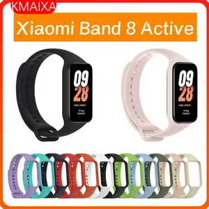Strap for Xiaomi Smart Band 8 Active Bracelet Accessories Silicone Wristband watchband correa MiBand 8 active strap Bahan Silikon Polos Warna Smartwatch band