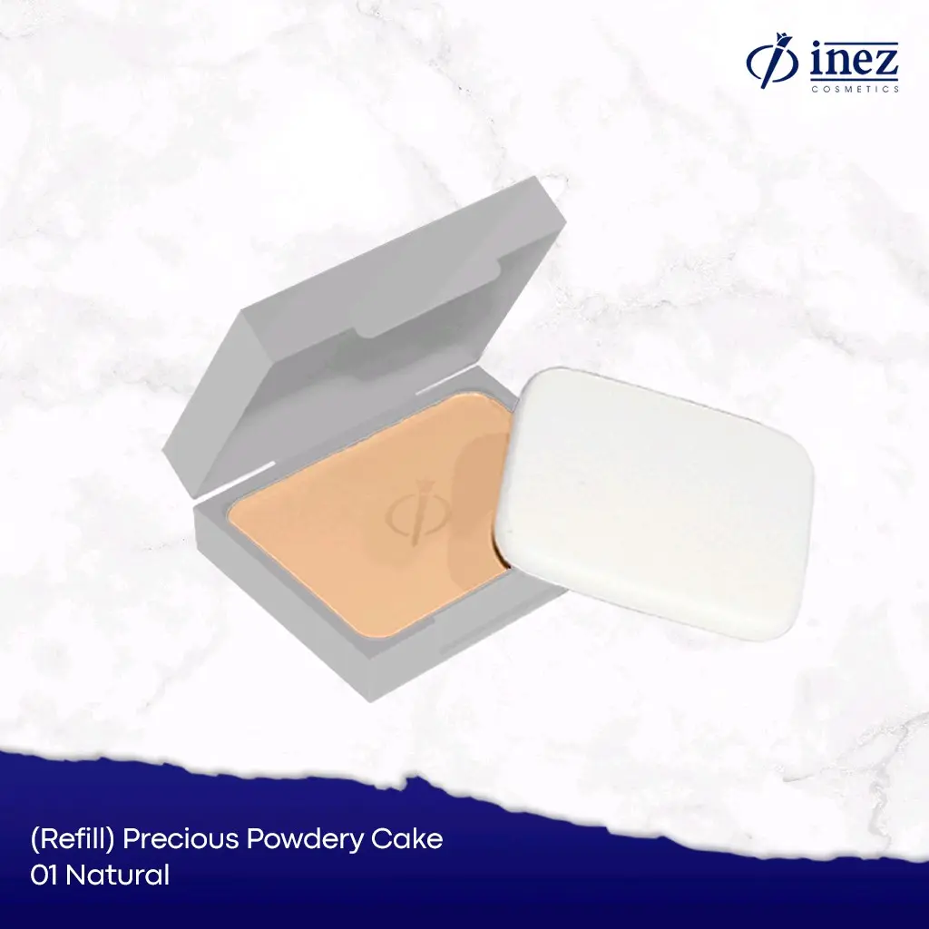 Bedak Padat Inez Refill Precious Powdery Cake Waterproof