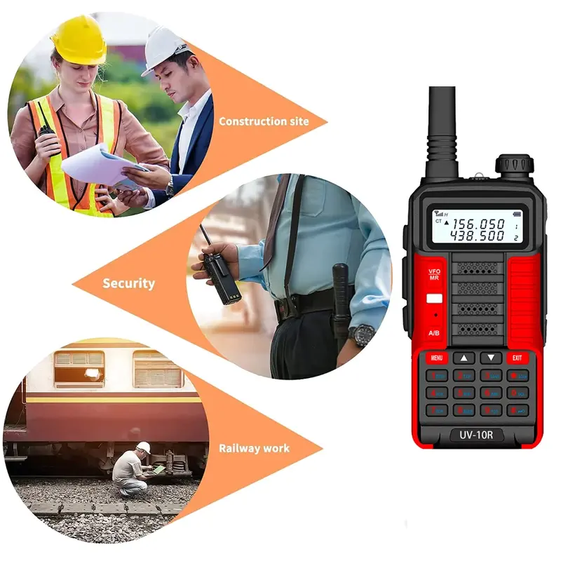 Handy Talky Baofeng UV10R UV 10R  Dualband VHF UHF 400-480 MHz HT Jarak Jauh 2