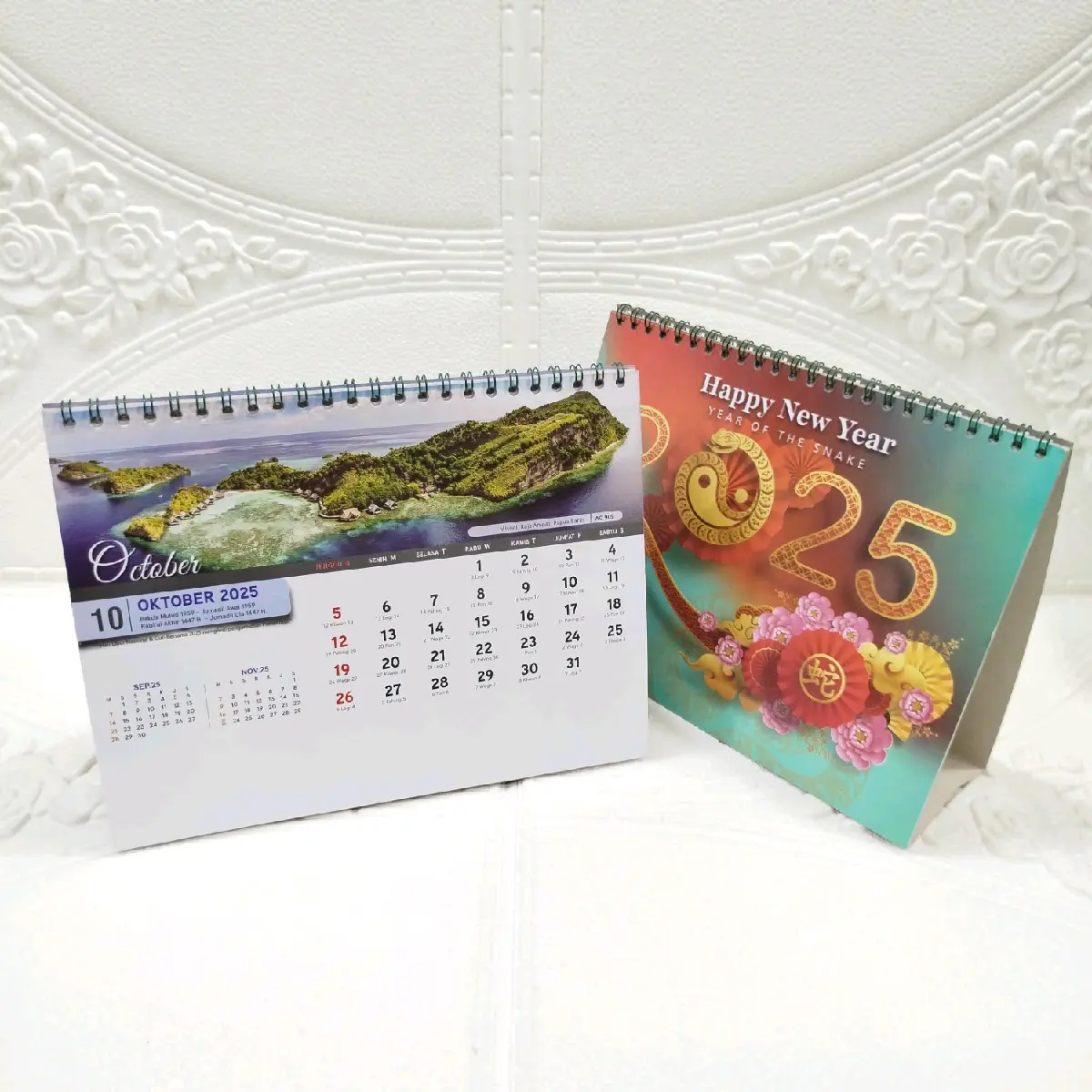 KALENDER MEJA (duduk) ukuran standar 2025