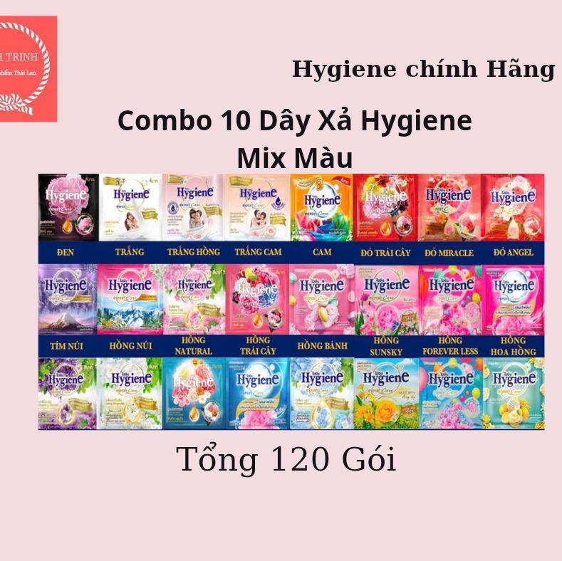 Combo 10 Dây Xả Vải Đậm Đặc Hygiene { Mỗi Dây 12 Gói Sản Xuất Tại Việt Nam Làm Sạch