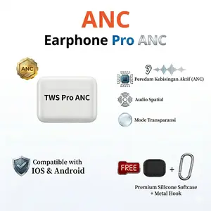 ANC TWS Pro 3 Active Noise Cancelling True Wireless Earbuds bluetooth Earphone wireless charging case