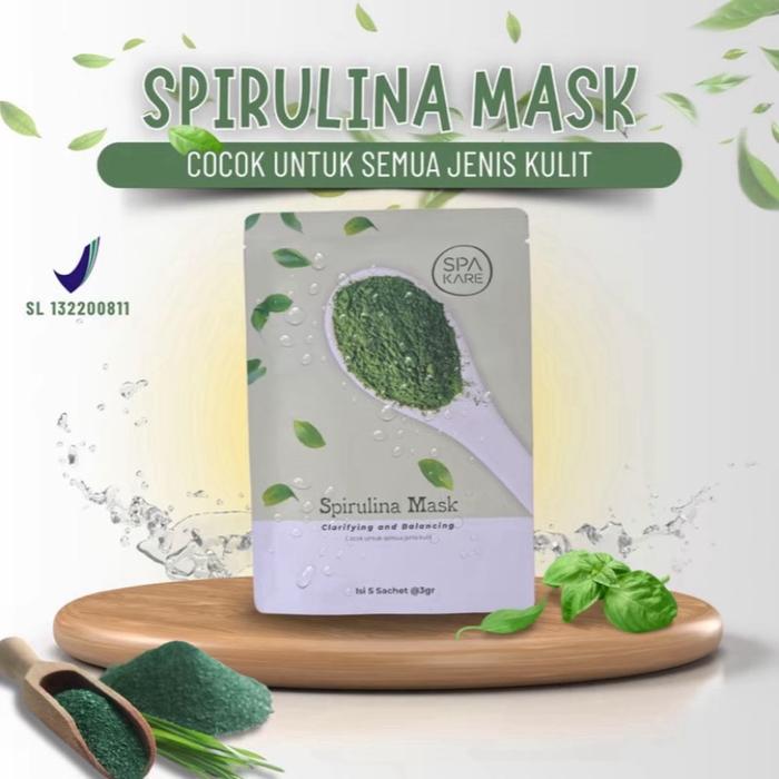 Gambar Masker Wajah Tiens SPAKARE Spirulina - untuk Perawatan, Membersihkan, Menyegarkan, Mengencangkan Kulit - mengandung Vitamin E Hijau Berjerawat dari Super Health Store Kab. Bandung Tokopedia