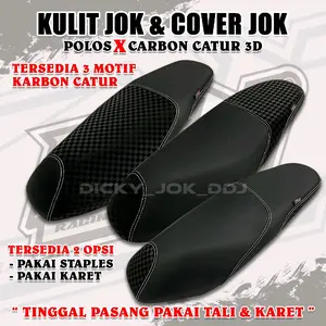 Kulit Jok Motor Cover Jok Motor POLOS X CARBON CATUR Bahan Tebal Anti Ribet Motor Beat,Vario,Pcx,Nmax,Scoopy,Lexi,Adv,Suprax,Jupiter,Mx King