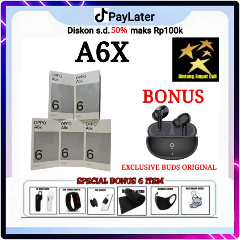OPPO A6X 4/64 & 4/128 & 6/128 & 6/256 GARANSI RESMI