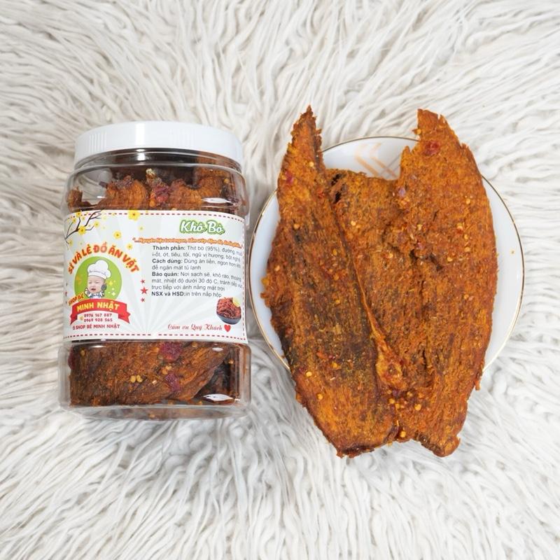   500Gr KHÔ BÒ MIẾNG TO HŨ 500GR SHOP BÉ MINH NHẬT 