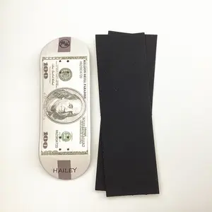 34mm Fingerboard Deck with Real Wear Graphic Professional Handmade Canadian Maple Board - 34mm