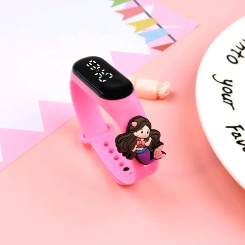 Jam Tangan Anak Karakter Kartun Lucu LED Tahan Air Model Keren Kekinian - Fashion 6