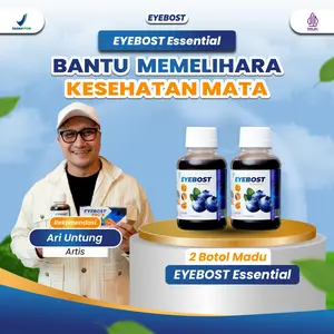 [Paket 2 Botol] Eyebost - Madu vitamin Kesehatan Mata minus Pilihan Keluarga BPOM suplemen  kesehatan