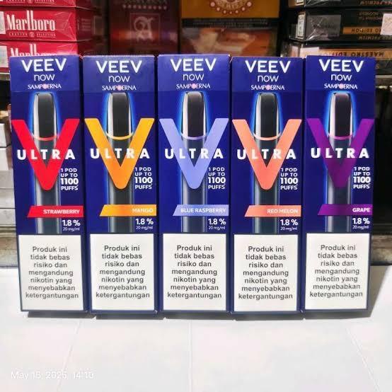 Jual Veev Now Ultra Disposable Vape by Sampoerna 1100 puffs rasa mango,  grape, strawberry, strawberry clove,Blueberry Raspberry, Red Melon, &  Pandan Coffee - Strawberry clove - Kota Pekanbaru - Minimarket899