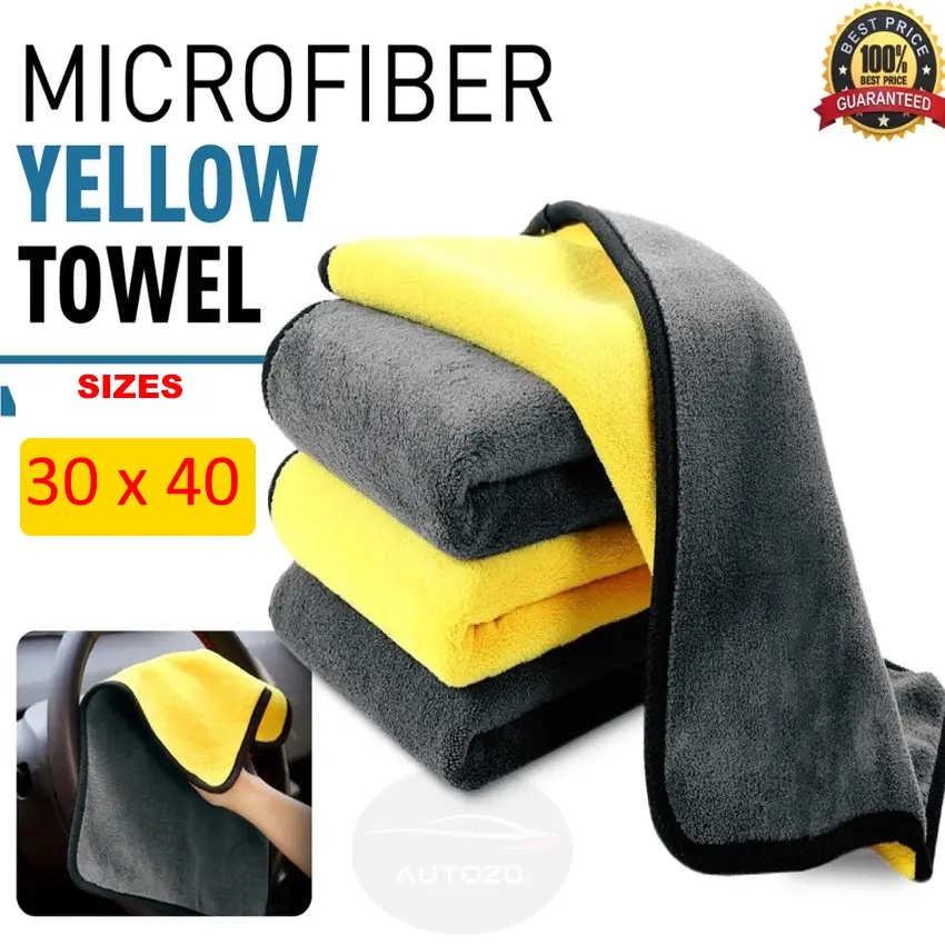 Microfiber Towel for Car Wash Car Cleaning Kitchen Housekeeping Kain Microfiber Kain Kereta