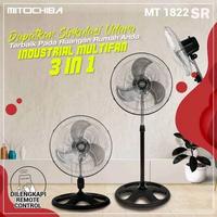 Gambar MITOCHIBA Kipas Angin Industrial 3 in 1 MT1822SR Fungsi Berdiri , Dinding , Meja Besi Remote dari Semeru Elektronik Solo Kota Surakarta 4 Tokopedia