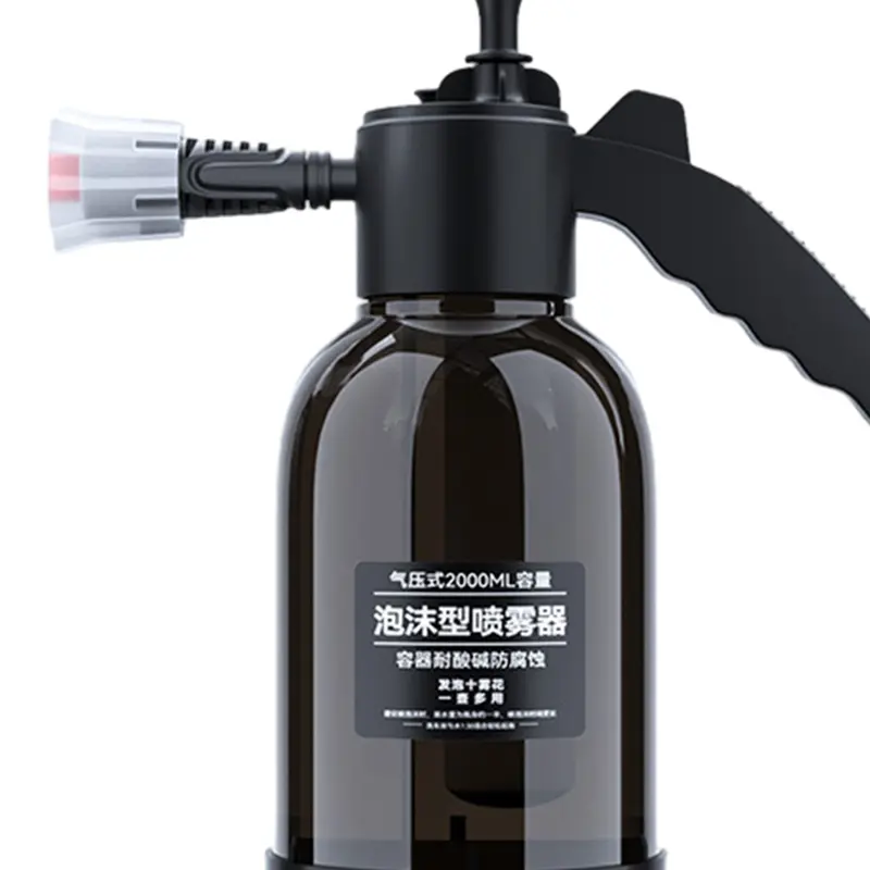 Bình Xịt Bọt Áp Lực Tay Cho Xe Hơi, Dung Tích 2000ml, Chắc Chắn Và Dễ Phối Đồ Tiết Kiệm Sức Lao Động, Đi Kèm Với 2 Vòi Phun, Thích Hợp Để Làm Sạch Xà Phòng, 12,5x33cm, Cho Vệ Sinh Xe Hơi 5