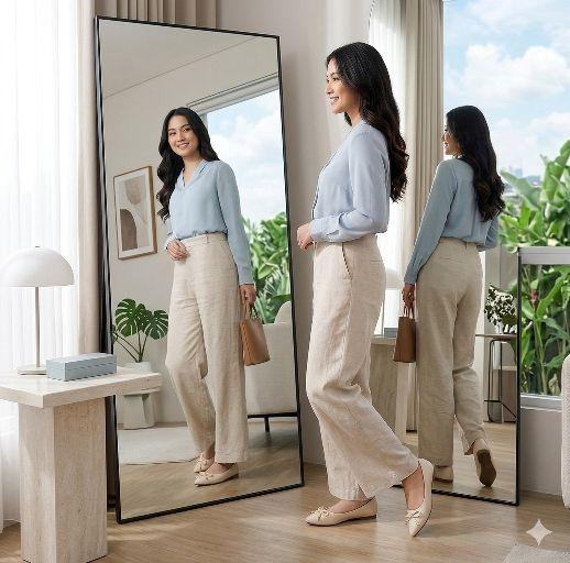 Flatshoes Sepatu Flat Wanita dengan Hiasan Pita Elegan dan Desain Pointed Toe untuk Tampilan Modern dan Nyaman