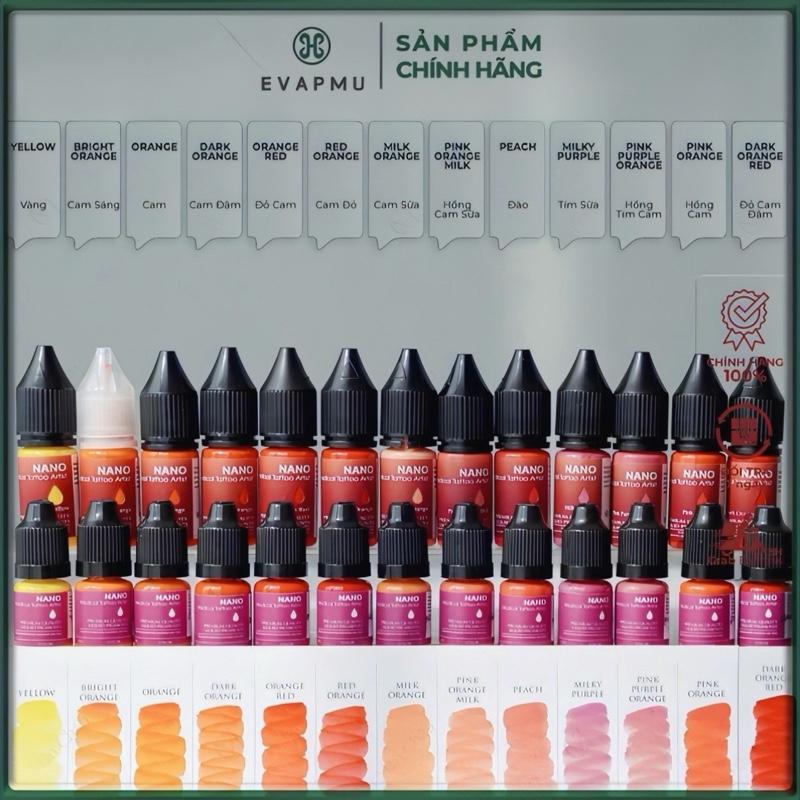 Mực Môi Nano Bong Đậm Nguyễn Khánh Li 5ml & 10ml Phun Xăm Hữu Cơ Bám Nhanh Giữ Màu Tốt