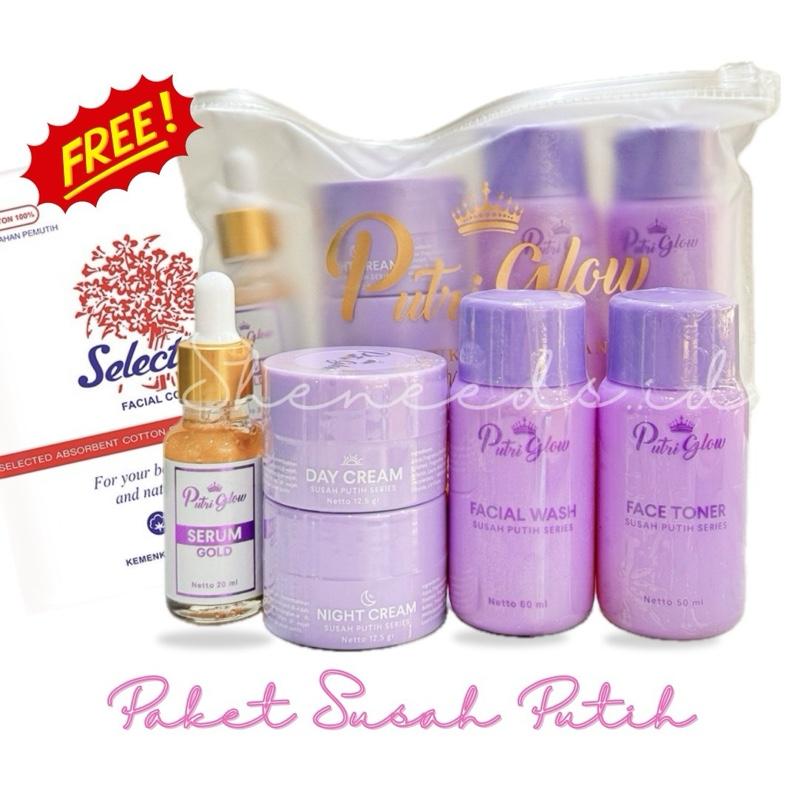 Putri Glow Paket Susah Putih Free Kapas By Mentari Arifi…