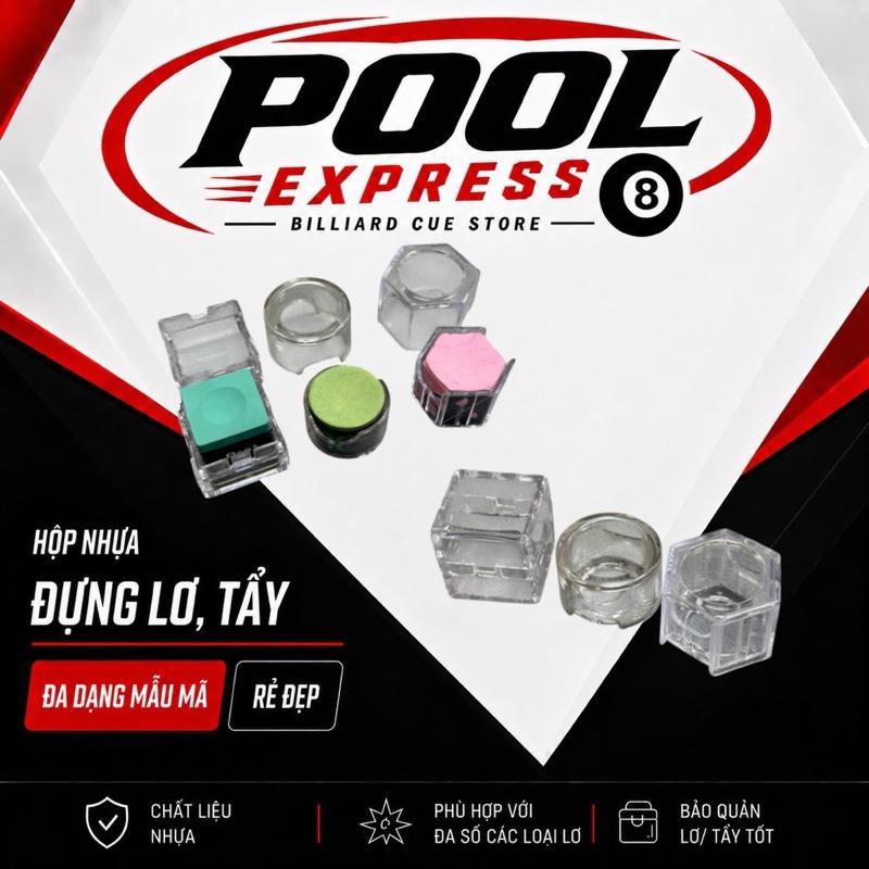 Hộp Đựng Lơ Bida Nhựa Cứng, Hộp Bảo Quản Lơ Taom TP Kamui Roku, 3 Kiểu Tròn Vuông Lục Giác