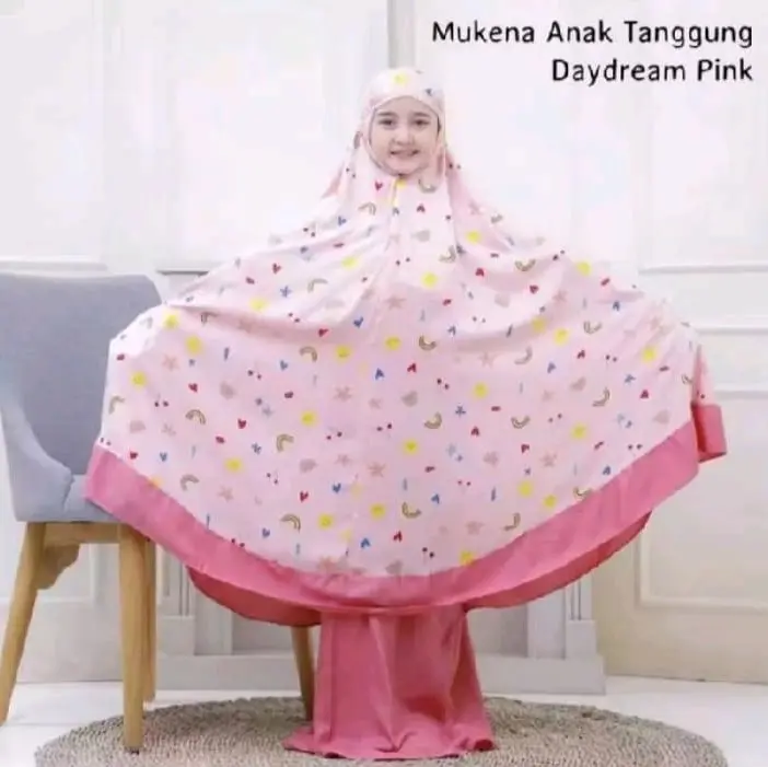 Mukenah Anak tanggung Daydream Bahan Hayget premium 6-15tahun Muslim