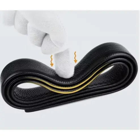 HOLO Pinggang Pria Senior Kulit PU Gaya Bisnis Sabuk Otomatis Kepala Sabuk Logam Belt 8