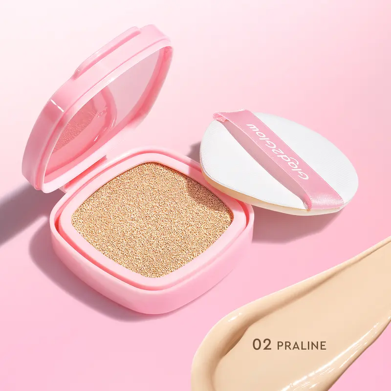 【New】Glad2Glow Perfect cover cushion refill dengan kandungan skincare mencegah kekusaman dan kulit kering sepanjang hari G2G Concealer Foundation Wajah Extract Mencerahkan Lasting Compact 6