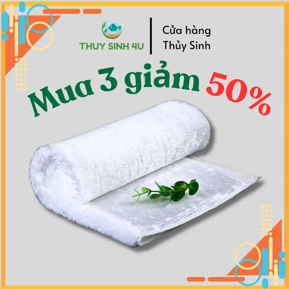 Khăn lọc bụi mịn bể cá thuỷ sinh - giữ bụi li ti hiệu quả